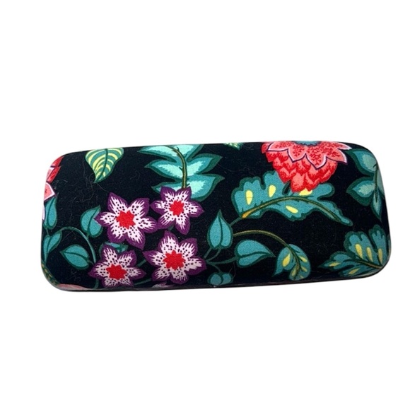 Vera Bradley Accessories - Vera Bradley Black With Floral Eye Glass Case